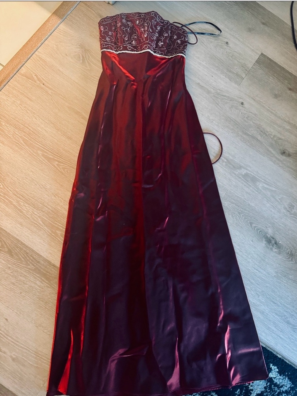 Betsy & Adam Elegantly Embroidered Evening Gown NWOT